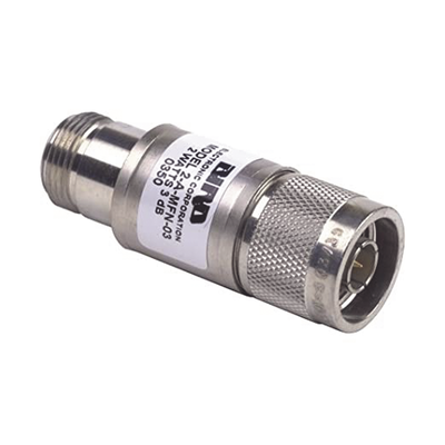 Atenuador en Línes de 3 dB, 2 W. Máximo, CD-4 GHz, Conectores N Macho-Hembra. BIRD TECHNOLOGIES