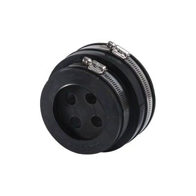 Bota pasamuro de 5". Incluye 4 orificios para cable de 1/2" ANDREW / COMMSCOPE