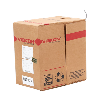 Bobina de 305 Metros / Cable de Cobre / 4 X 18 AWG / Tipo Alarmas UL / Para Interior / Color Gris / Para Aplicaciones de Alarmas de Intrusión / Interfonos / TV Porteros / y Multi-Propósito / Hecho en México - Kompletum