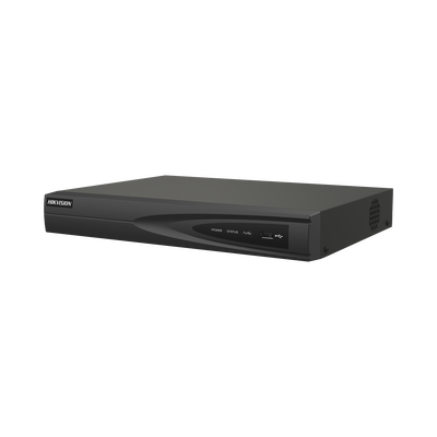 NVR 8 Megapixel (4K) (Compatible con Cámaras ACUSENSE) / 8 canales IP / 8 Puertos PoE+ / 1 Bahía de Disco Duro / Salida de Vídeo en 4K / 300 Metros PoE Modo Extendido - Kompletum