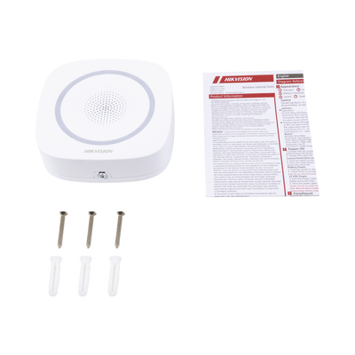 (AX HUB) Sirena Inalámbrica Interior para panel de alarma HIKVISION / 110 dB - Kompletum