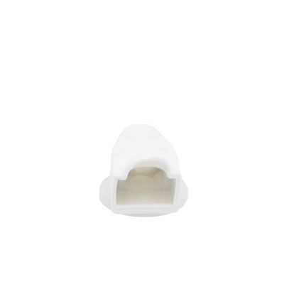 Bota Plástica para protección de Plug RJ45, Color Blanco - Kompletum