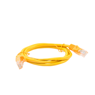 Cable de parcheo UTP Cat5e - 1 m - amarillo - Kompletum