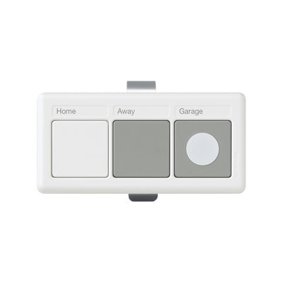 (RadioRA2) Control remoto para iluminación y puertas de garage, uso en visera de automóvil, integrelo con RRDVCRXWH - Kompletum