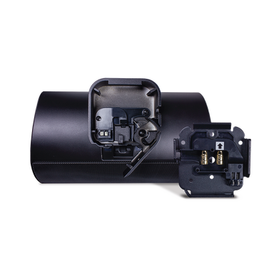 Altavoz Exterior | 2 Vías | Controlador de 6,5" | Tweeter de 1" | Radiador que Mejora los Graves | Tecnología de Montaje de Bloqueo Rápido | 120 W | 8Ω | Negro - Kompletum