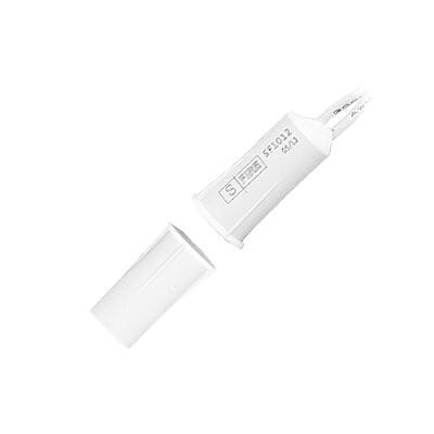 Contacto magnético pequeño para puertas y ventanas de aluminio o madera / Empotrable / color blanco /GAP: 20 mm - Kompletum