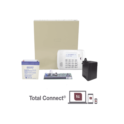 Kit de Panel de Alarma VISTA48LA con Gabinete, Batería y Transformador - Kompletum