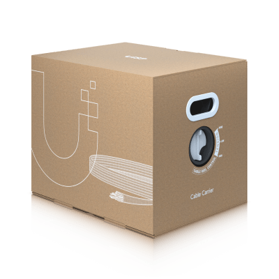 UISP Cable Carrier – Bobina de 305 m de Cable Ethernet de Grado Industrial con Protección Contra Daños Ambientales y Descargas Electrostáticas Color Negro - Kompletum