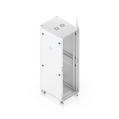 UACC Rack Cabinet 42U (600 × 800 mm) – Gabinete de Piso Totalmente Ensamblado con Ventiladores Integrados, Paneles Removibles, Ruedas con Seguro y Puerta Frontal Perforada para Óptimo Flujo de Aire - Kompletum