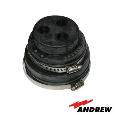 Bota pasamuros con 3 orificios para cable de 5/8". ANDREW / COMMSCOPE