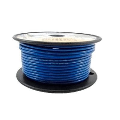 Cable Eléctrico Color Azul Calibre 14 / UL 1015-1230 / 600 Voltios / Temperatura 105°C Seco 75°C Húmedo / Cobre Estañado Clase K / Aislante PVC Retardante de Llama VW-1 / Resistente a Humedad Abrasión Ácido Combu - Kompletum