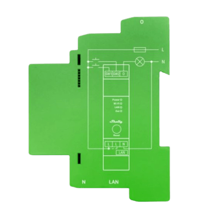 Relevador / Contacto Seco / Interruptor WIFI/ Industrial y residencial inteligente / Hasta 16A / Soporta Google y Alexa / Nube P2P y control Local / 1 canal y puerto ethernet - Kompletum