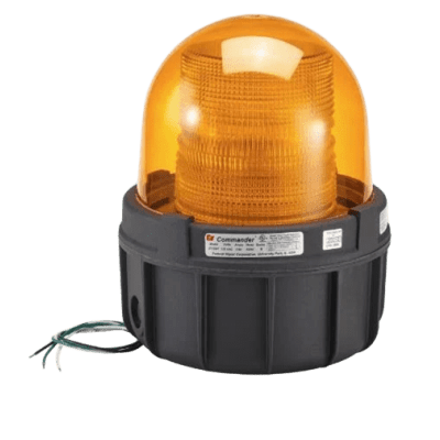 Luz estroboscopica a prueba de explosiones UL y cUL para Clase I, División 1, Grupo C y D; Clase I, División 2, Grupos A y B; Clase II, División 1, Grupos E, F y G; Clase III , 24 Vcd, color Ámbar, montaje no incluido - Kompletum