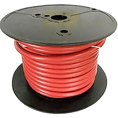 Cable para Batería Marina Cobra 2 AWG / 100 Pies / Cubierta PVC Retardante de Llama Roja / Cobre Estañado Clase K / 600V / Temperatura 105°C Seco y 75°C Húmedo / Cumple UL 1426, UL Listed BC-5W2 y ABYC - Kompletum