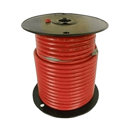 Cable Para Batería Color Rojo Calibre 1 AWG / Rollo de 100 Pies / Cobre Estañado Clase K / 600-1000V / 105°C Seco 75°C Húmedo / Resistente a Llama VW-1 / Flexible Extra / UL 1426 BC-5W2 - Kompletum