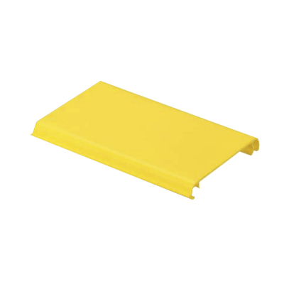 Tapa Con Bisagra a Presión Para Canaleta FiberRunner™ FR4X4YL10, de PVC Rígido, Color Amarillo, 3 m de Largo - Kompletum