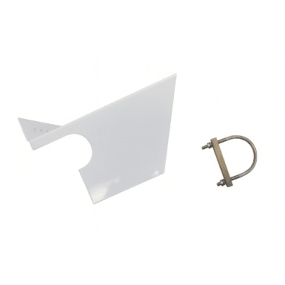 Parasol De Acero Inoxidable Pintado De Blanco Para Detectores Serie XNX, Optima Plus, MPD, Sensepoint PPM, EC De Gases Tóxicos y Oxígeno - Kompletum