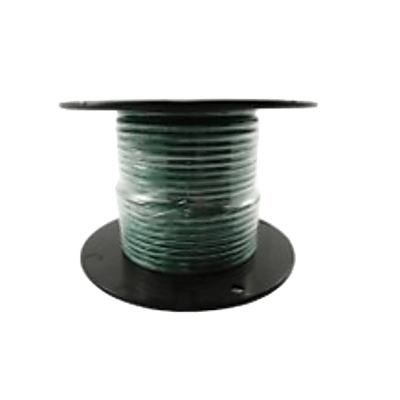 Cable Marino Primario Color Verde Calibre 10 AWG / 100 Pies Rollo / Retardante de Llama PVC Verde / Cobre Estañado Clase K / 600V 105°C / Cumple UL 1015-1028-1230-1231 / Grado Marino - Kompletum