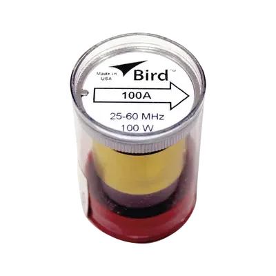 Elemento de 100 Watt en Línea 7/8" para Wattmetro BIRD 43 en Rango de Frecuencia de 25 a 60 MHz. BIRD TECHNOLOGIES
