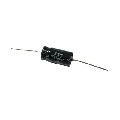Capacitor Electrolitico de 100 mF a 16 Vcc. VARIOS