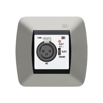 BASE DE ENTRADA MICROFÓNICA XLR PREAMPLIFICADA. BLANCO - Kompletum