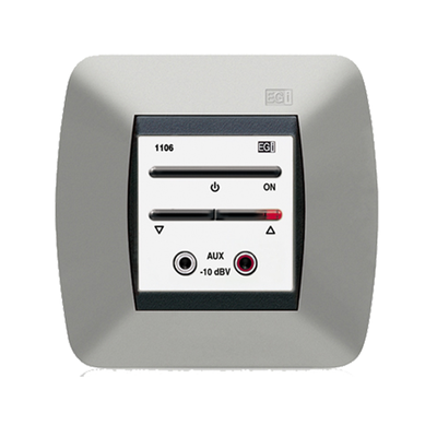 Módulo De Entrada Para Señal De Audio Auxiliar Con Encendido/Apagado Y Regulación De Volume, Color Blanco - Kompletum