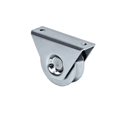 (325V-100) Rueda de 10 cm / Con Capacidad Para Puertas de Hasta 220 Kg / Para Montaje en Superficie / Canal Tipo "V" - Kompletum