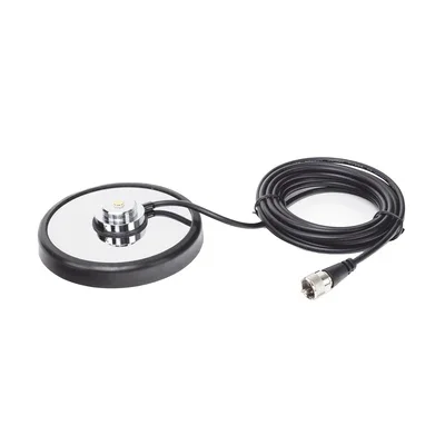 Montaje magnetico para antenas de 3/4" (Nmo), 5 m de cable RG-58A/U, conector UHF (PL-259) macho, diámetro de 5" Kompletum