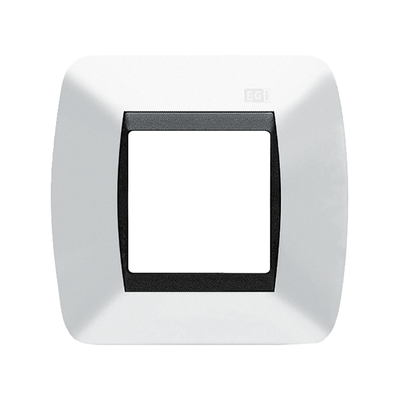 Embellecedor EGI 1 Modulo Para Caja Universal. Color Blanco Nieve - Kompletum