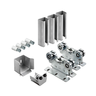 KIT para puertas autoportantes de hasta 3 m y 600 kg con rodillos de nylon - Kompletum
