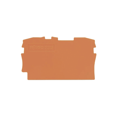 Placa final e intermedia; espesor 0,8 mm; naranja - Kompletum