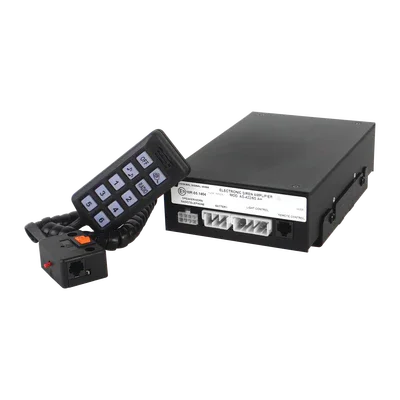 Sistema de Sirena y Micrófono , 100 Watts de Potencia,  para motocicleta y automóviles. FEDERAL SIGNAL