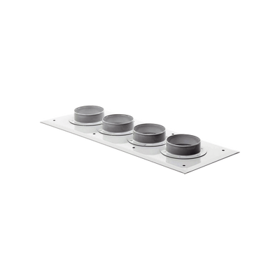 Placas pasamuro con capacidad de 4 botas de 4" ANDREW