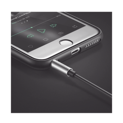 Cable Adaptador/Divisor de Audio de 3.5mm Macho a 2 Terminales de 3.5mm Hembra / 25 cm de Longitud / Cable TPE / Color Negro - Kompletum