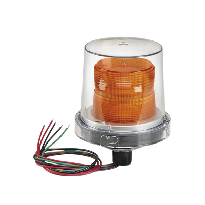 Luces estroboscópicas para lugares peligrosos Electraray® , Homologado UL y cUL para Clase I, División 2, Grupos A, B, C y D; Clase II, División 2, Grupos F y G; Clase III , 24 VCD, color Ámbar, parpadeo predeterminado - Kompletum