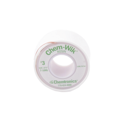 Rollo de Desoldar Chemtronics, 100 ft, 30 mts, 0.075 inches. SYSCOM