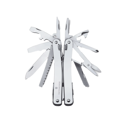Navaja Victorinox Multiherramienta  Spirit X con 24 Funciones, Incluye Funda de Piel - Kompletum