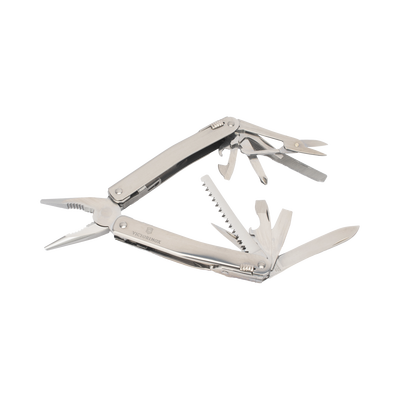 Navaja Victorinox Multiherramienta  Spirit X con 24 Funciones, Incluye Funda de Piel - Kompletum