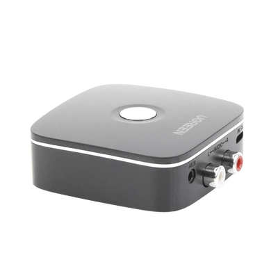Receptor de Audio Bluetooth 5.0 a RCA o Auxiliar 3.5mm / Tecnología EDR / Reconexión Automática / Hasta 10 m / Ideal para Conectar Celulares, o Tabletas hacia alguna Bocina o Sistema de Audio - Kompletum