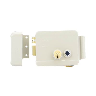 Cerradura Eléctrica / Incluye Llave /Con Botón integrado / Izquierda / Exterior - Kompletum