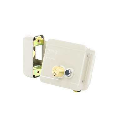 Cerradura Eléctrica / Incluye Llave /Con Botón integrado / Izquierda / Exterior - Kompletum