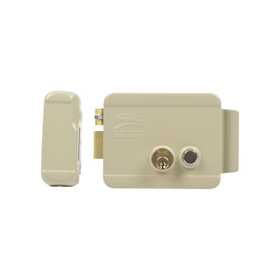 Cerradura Eléctrica / Incluye Llave /Con Botón integrado / Izquierda / Exterior - Kompletum