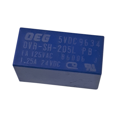 Relevador de +5 V, con capacidad de 1 Amp. a 125 Vca., 1.25 Amp. para 24 Vcc. SYSCOM