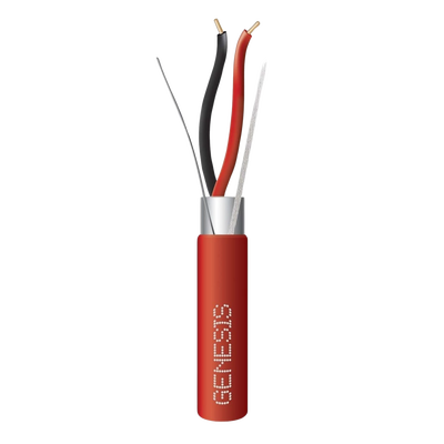 Carrete de Alambre 305 Metros / 2 x 16 AWG Blindado / PLENUM / Para Alarmas de Incendio - Kompletum