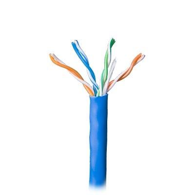 Bobina de 305 Metros Cable Par Trenzado Nivel 5 (CAT 5e) / CMR / Color Azul / 4 Pares de Conductores Sólidos de Cobre AWG 24 / Para Aplicaciones de CCTV, Redes de datos, IP Megapixel, Control RS485 GENESIS