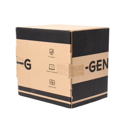 Bobina de 305 Metros Cable Par Trenzado Nivel 5 (CAT 5e) / CMR / Color Azul / 4 Pares de Conductores Sólidos de Cobre AWG 24 / Para Aplicaciones de CCTV, Redes de datos, IP Megapixel, Control RS485 GENESIS