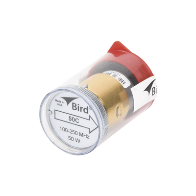 Elemento de 50 Watt en linea 7/8" para Wattmetro BIRD 43 en Rango de Frecuencia de 100 a 250 MHz. BIRD TECHNOLOGIES
