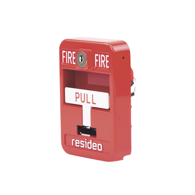 Estación de jalón convencional de acción simple color roja con cerradura HONEYWELL HOME RESIDEO