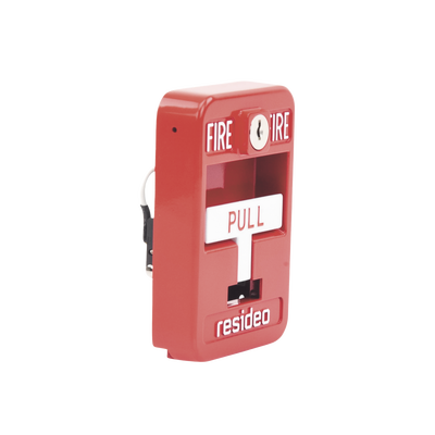 Estación de jalón convencional de acción simple color roja con cerradura HONEYWELL HOME RESIDEO