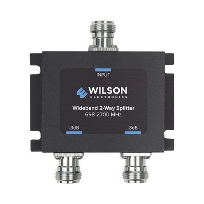 Divisor de potencia (Splitter) de dos vías para 700-2700 MHz. WILSONPRO / WEBOOST